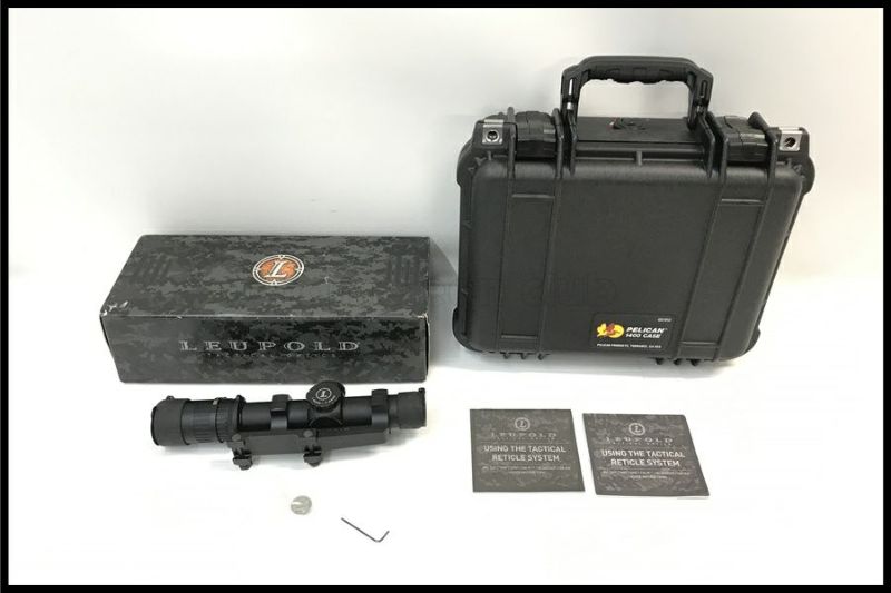 東京)LEUPOLD リューポルド 実物 Mark.6 1-6x20mm CMR-W 5.56mm M6C1,FF 115044 ライフルスコープ  マウント/ケース付