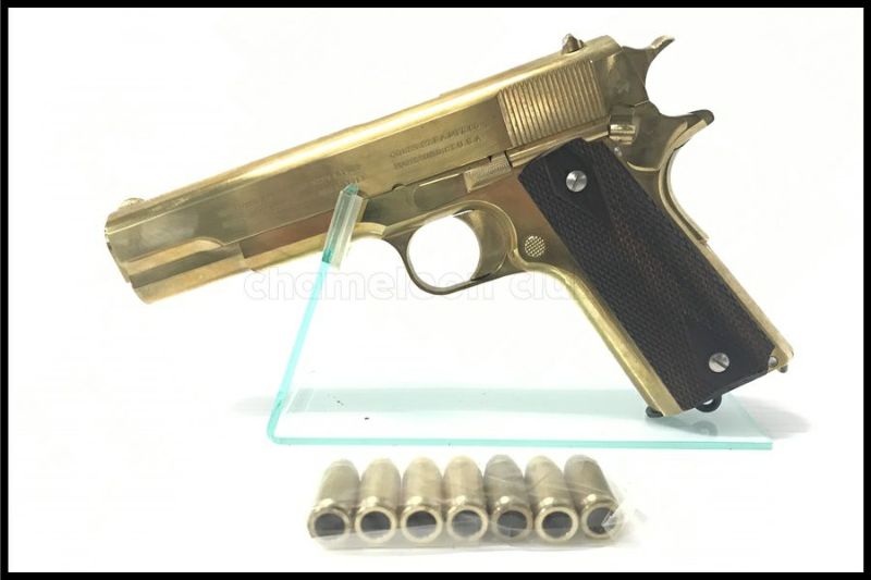 東京)ZEKE M1911コマーシャル MillingBrassモデル 真鍮削り出し完成品 モデルガン