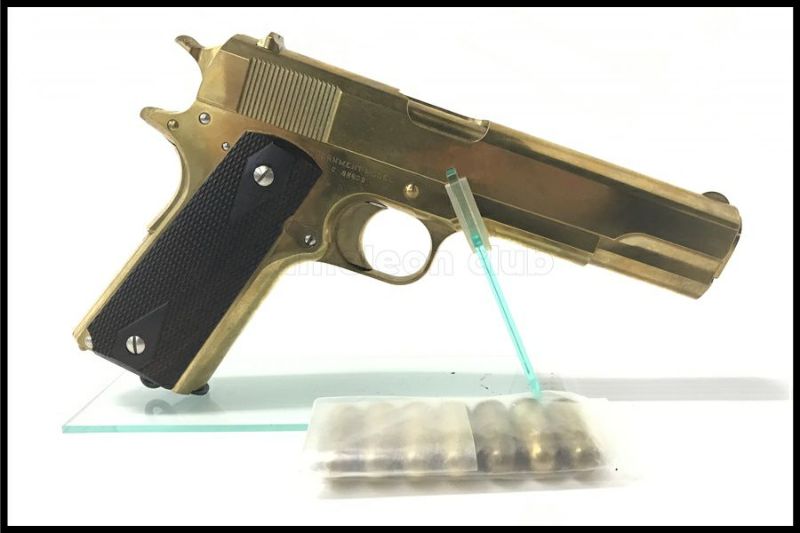 東京)ZEKE M1911コマーシャル MillingBrassモデル 真鍮削り出し完成品 モデルガン