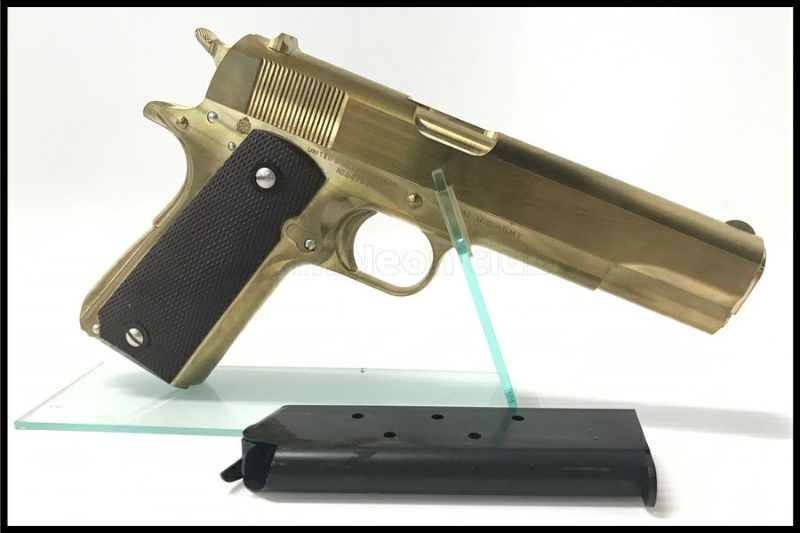 東京)ZEKE M1911A1ミリタリー MillingBrassモデル 真鍮削り出しモデルガン