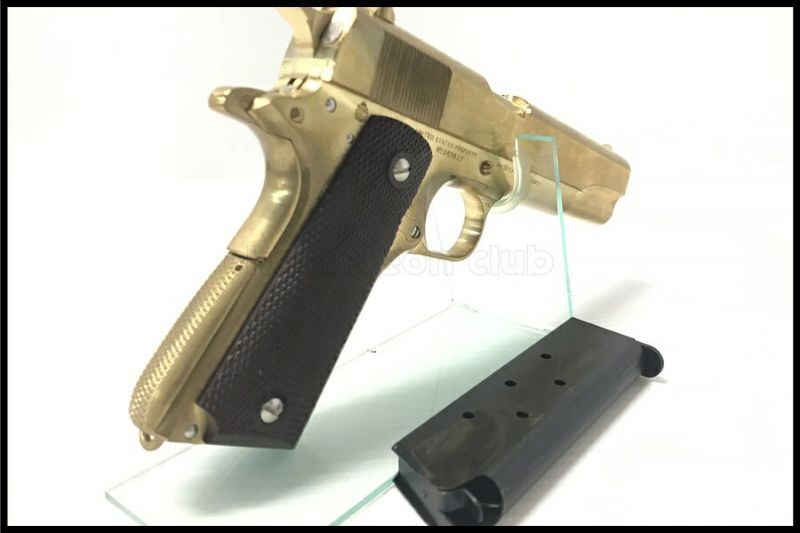 東京)ZEKE M1911A1ミリタリー MillingBrassモデル 真鍮削り出しモデルガン