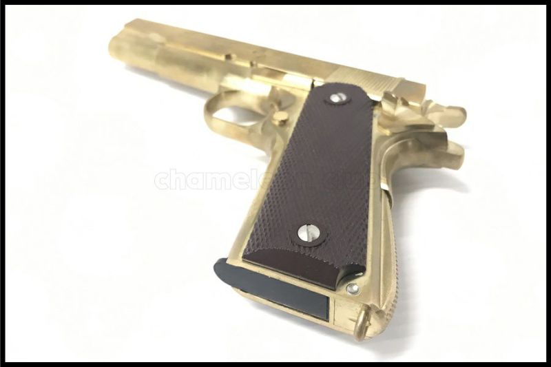 東京)ZEKE M1911A1ミリタリー MillingBrassモデル 真鍮削り出しモデルガン