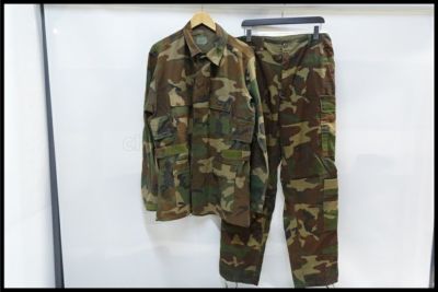 東京)米軍放出品 エアクルーコンバットジャケット/パンツ 上下セット ウッドランド 90年代 実物