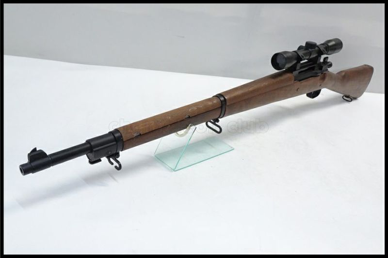 東京)S&T スプリングフィールド M1903 エアコッキングライフル リアルウッド スコープ付 ST-SPG-09