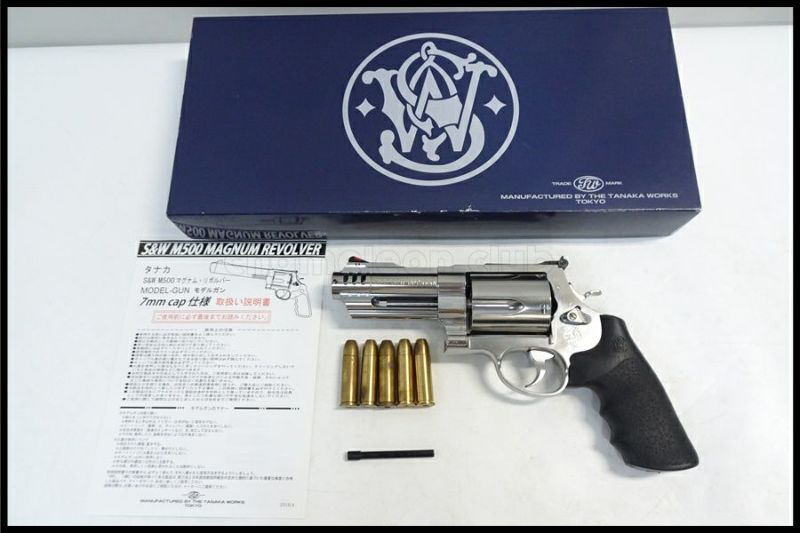 東京)タナカ S&W M500 シルバーステンレス 3+1インチ Ver.2 ABSモデルガン