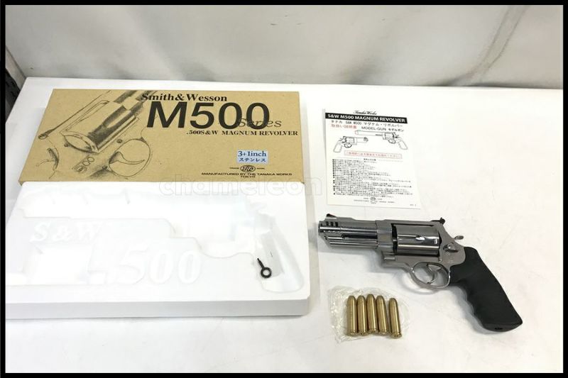 東京)タナカ S&W M500 3+1インチ ステンレス モデルガン Ver.1 未発火