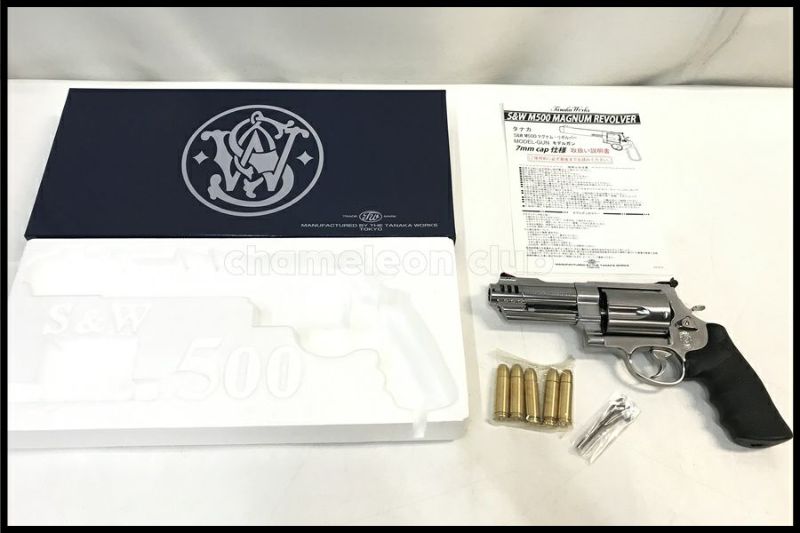 東京)タナカ S&W M500 3+1インチ ステンレス モデルガン Ver.2 未発火