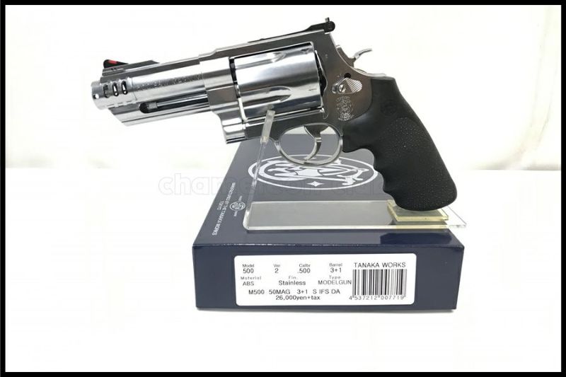 東京)タナカ S&W M500 3+1インチ ステンレス モデルガン Ver.2 未発火