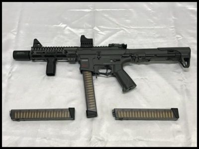 東京)SYSTEMA システマ PTW トレポン TW5K-PDW 電動ガン MP5 予備マガジン付