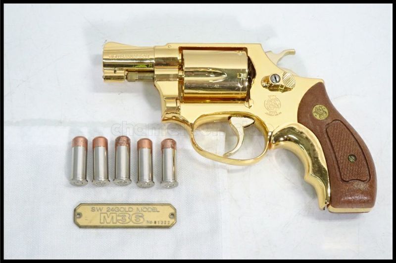 東京)コクサイ S&W M36 チーフスペシャル 24K GOLD SMG金属モデルガン