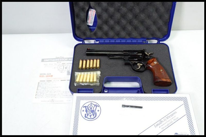 東京)タナカ S&W M29 6.5インチ スチールジュピターフィニッシュ モデルガン S&W実物コークボトル木製グリップ付