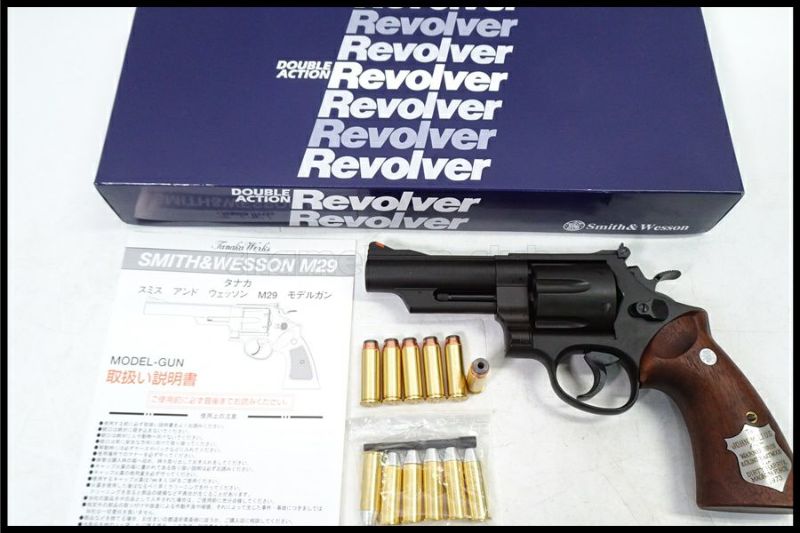 東京)タナカ S&W M29 4インチ カウンターボアード HWモデルガン CAW/MULE ダーティハリー木製グリップ付