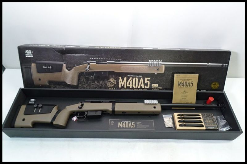 東京)東京マルイ M40A5 F.D.E.ストック ボルトアクションエアーライフル 現状品