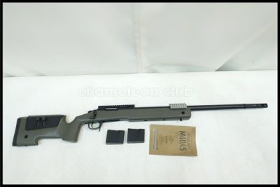 東京)東京マルイ M40A5 OD ボルトアクションエアーライフル 予備マガジン付