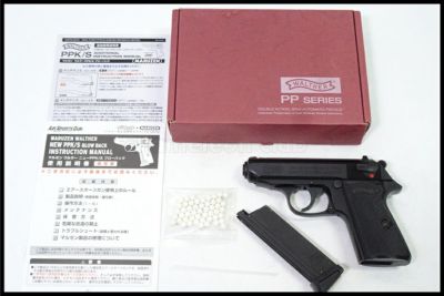 東京)マルゼン ワルサー ニューPPK/S ブラックモデル　ガスブローバック