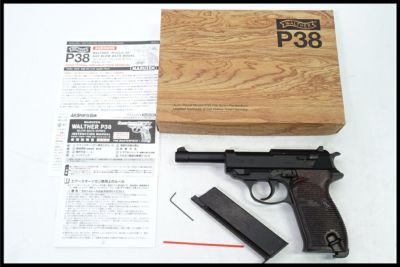 東京)マルゼン ワルサーP38 ガスブローバック ブラック ac41