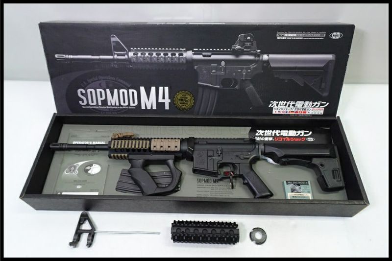 東京マルイ SOPMOD M4 次世代電動ガンのカスタムをさせて頂き
