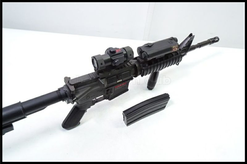 M4A1 R.I.S + M203 東京マルイ 電動ガンレビュー - YouTube