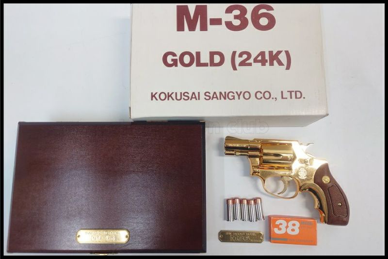 東京)コクサイ S&W M36 24K GOLD SMG金属モデルガン