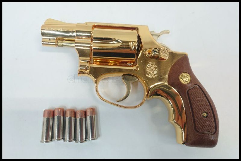 東京)コクサイ S&W M36 24K GOLD SMG金属モデルガン