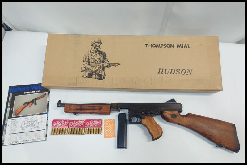 東京)ハドソン トンプソンM1A1 SMG金属モデルガン カート多数