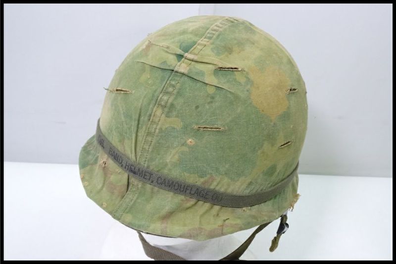 東京)米軍放出品 M1 ヘルメット ライナー/カバー付 実物