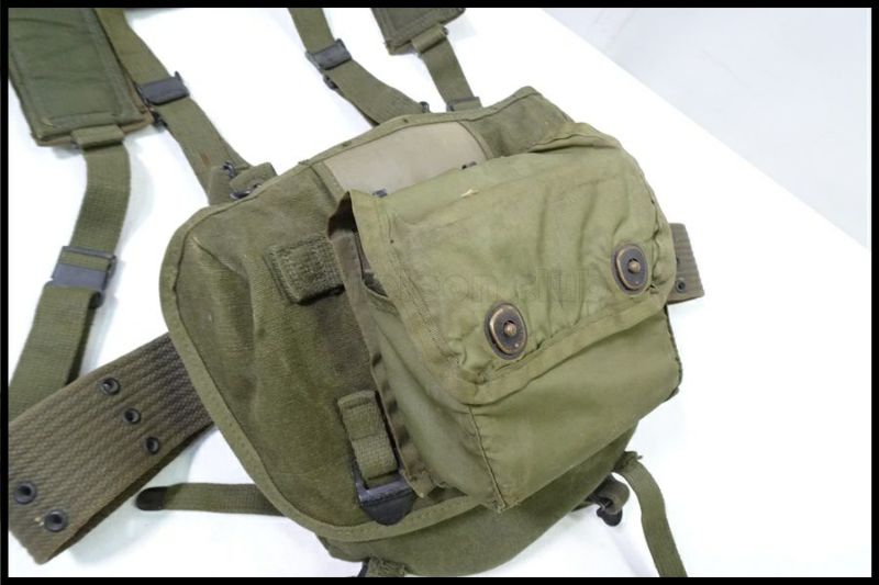 実物 M1961フィールドパック ベルト単品 東京)米軍放出品 M1961 フィールドパック/ポーチ/ベルト