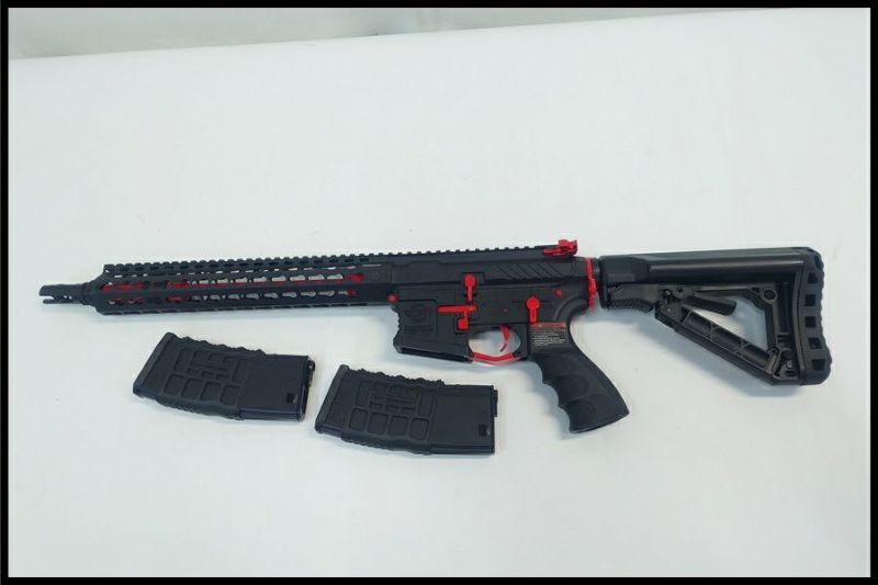 東京)G&G CM16 SRXL レッドエディション 電動ガン 予備マガジン付