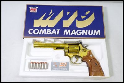 東京)コクサイ S&W　M19コンバットマグナム　6インチ　SMG金属モデルガン　木製グリップ