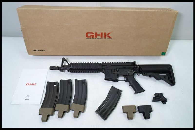東京)GHK M4 10.5インチ V3 ガスブローバック CO2予備マガジン付