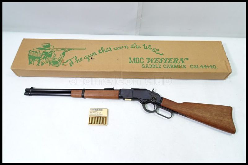 MGC ウィンチェスター M73 サドルカービン モデルガン 木製ストック 東京)MGC ウエスタンサドルカービン M73 SMG規格金属モデルガン