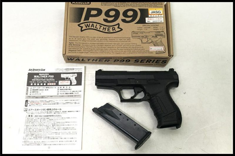 マルゼンGBB　ワルサー P99 ブローバック ブラック　新品・未開封 ☆ワルサーP99 ブローバック ブラックモデル 新品・未開封 久々