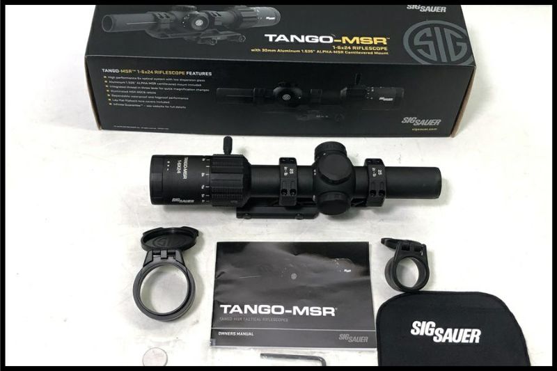 実物 SIG SAUER TANGO-MSR 1-6倍スコープ SIG SAUER TANGO-MSR LPVO ライフルスコープ (1-6X24MM