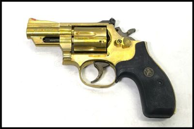 クラシックモデルガン 木製 金属装飾付き マルシン] コルト SAA 22KGP 金属モデルガン 7・1/2インチ 前期