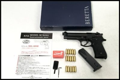東京)タナカ ベレッタ M92F エボリューション ハイ パフォーマンス セラコート ブラックフィニッシュ モデルガン