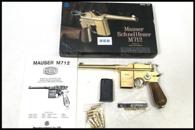 東京)マルシン モーゼル M712(徳国製) SMG金属モデルガン 22KGP 未発火