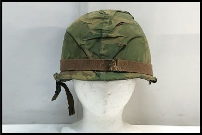 東京)米軍実物 M1ヘルメット　ライナー　カバー付き
