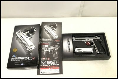 東京)東京マルイ M92F クロームステンレス ガスブローバック