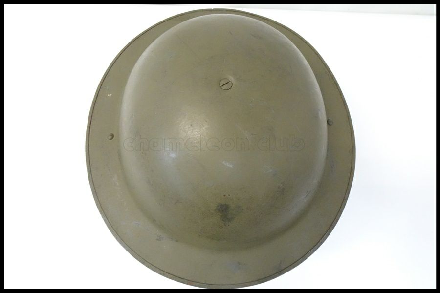 東京)ベルギー軍 スチールヘルメット 当時物 イギリス皿型