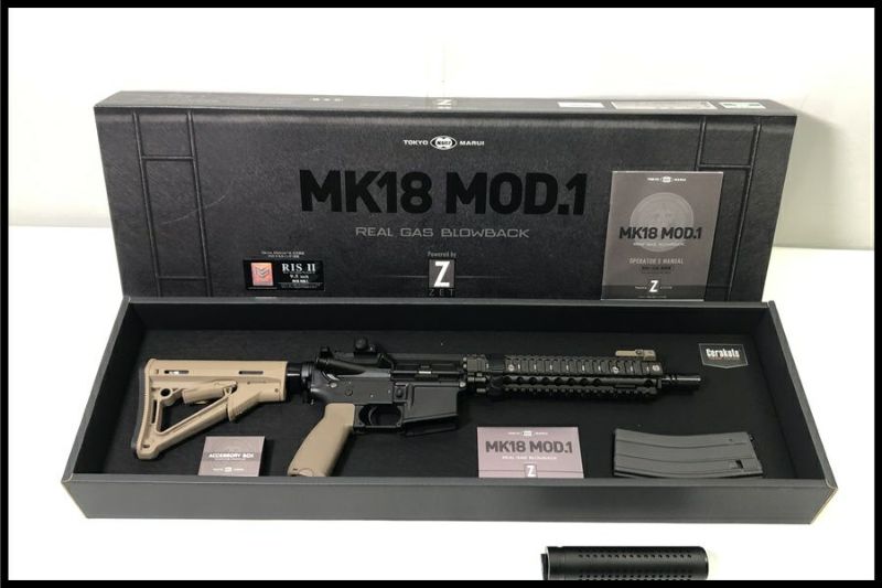 東京)東京マルイ MK18 MOD.1 ガスブローバック サイレンサー付