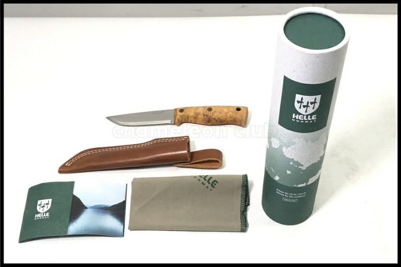 東京)HELLE ヘレ Temagami テマガミ ST ステンレス シースナイフ 14C28N