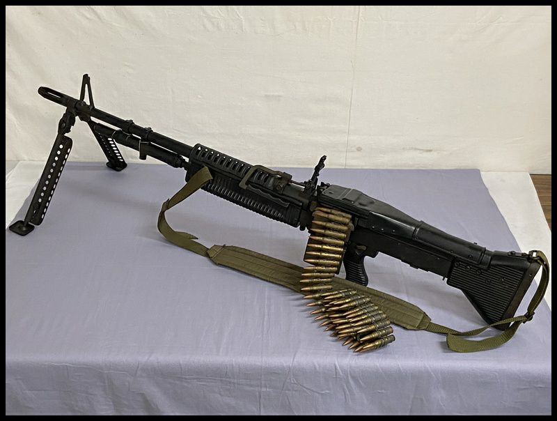 アサヒファイヤーアームズ製 M60E3 ガスガン ジャンク エアガン 山口) 【未検品/ジャンク扱い】アサヒファイヤーアームズ M60 ガスガン