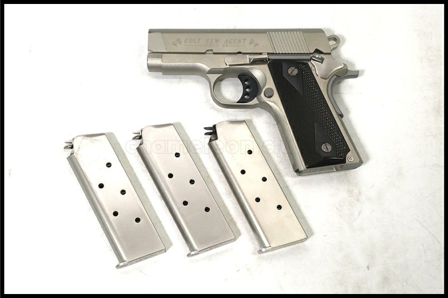 日本製 モデルガン シルバー 東京)ELAN/エラン コルトニューエージェント オールシルバー 2024年