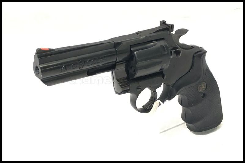 東京)KSC キングコブラ 4インチ ウルティメイトブラック HWモデルガン