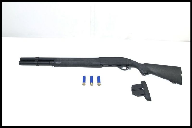 東京)マルゼン レミントン M1100 ライブカート ガスショットガン ブラック