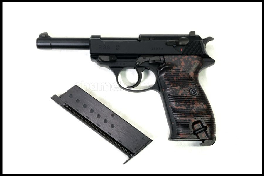 東京)マルゼン ワルサー P38 ガスブローバック ブラック ac41