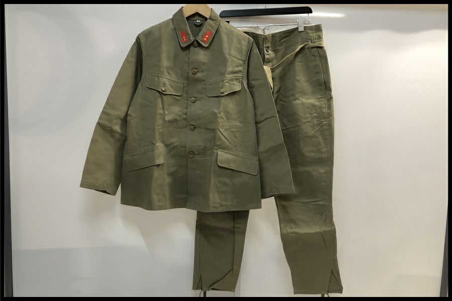 東京)中田商店 旧日本軍 下士官兵用夏衣 上下 サイズ：M レプリカ 襟章