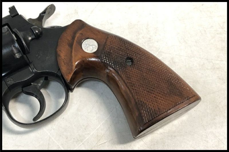 東京)MGC コルトパイソン357マグナム 4インチ SRHWモデルガン 木製グリップ