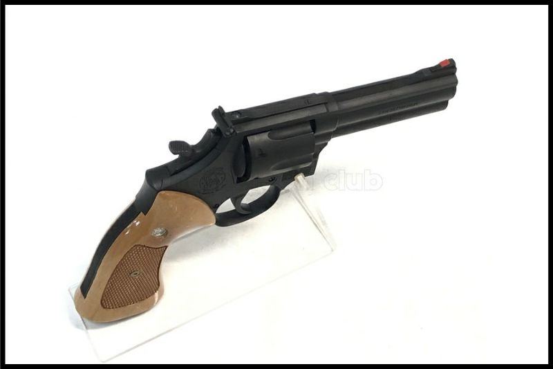 東京)マルシン S&W M586 4インチ HWモデルガン 木製グリップ