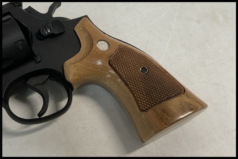 東京)マルシン S&W M586 4インチ HWモデルガン 木製グリップ